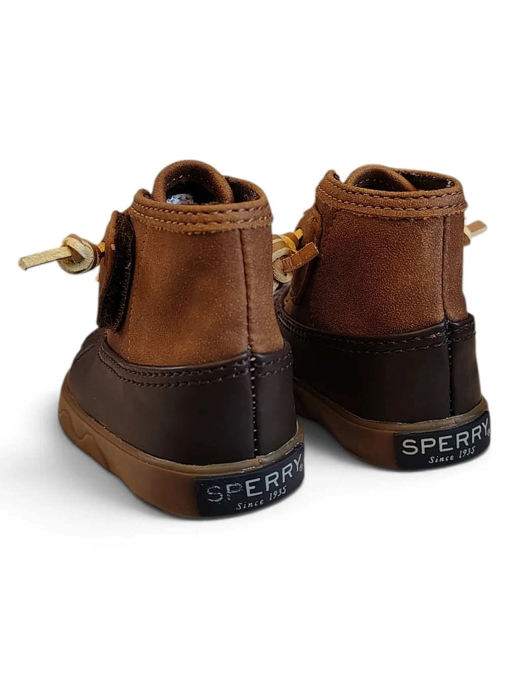 Sperry Top-Sider Baby Icestorm Duck Crib Booties Brown Tan Size 1M